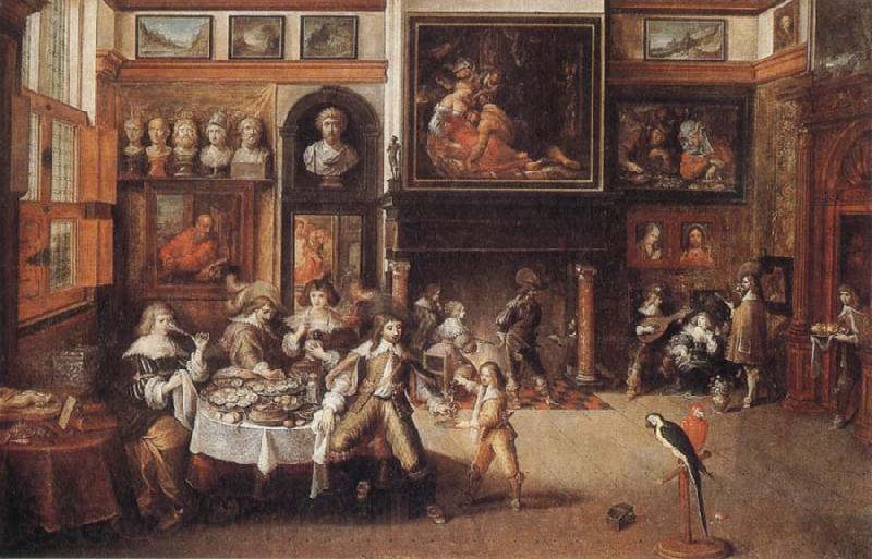 Frans Francken II Supper at the House of Burgomaster Rockox Spain oil painting art